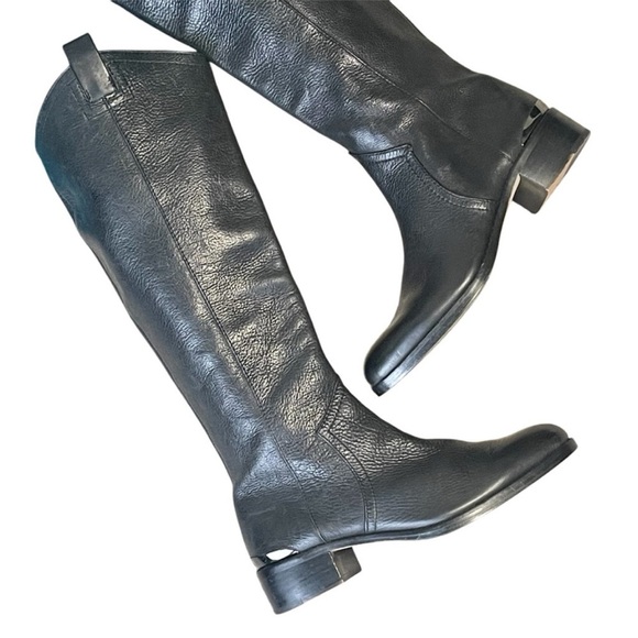 Louise et Cie Zada Black Leather Tall Knee
High Riding Boots Women's Size 7.5 - Picture 14 of 16